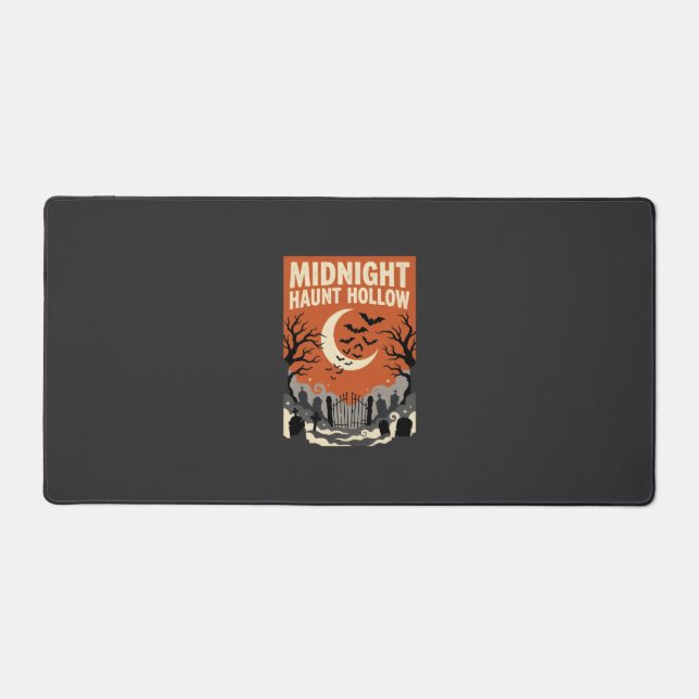 Halloween Graveyard Haunt Desk Mat (Front)