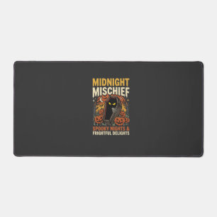 Halloween Graveyard Mischief Desk Mat