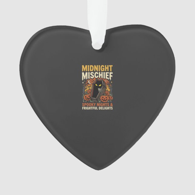 Halloween Graveyard Mischief Ornament (Front)