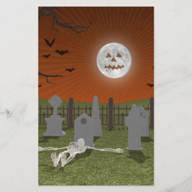 Halloween: Graveyard Scene: (Front)