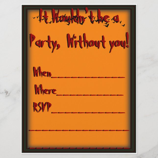 Halloween Graveyard Scene Silhouette (Front)