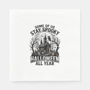 Halloween Graveyard Shirt for Spooky Season Fans_1 Napkin