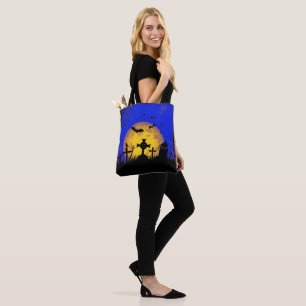 Halloween Graveyard Tote Bag