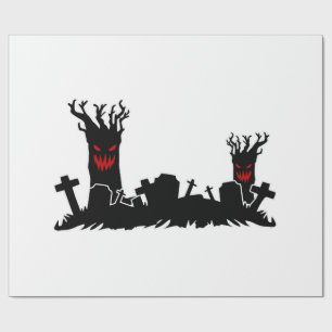Halloween Graveyard Wrapping Paper