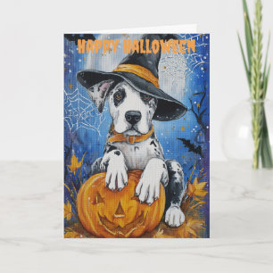 Halloween Great Dane Dog Holiday Card