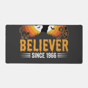 Halloween Great Pumpkin Believer Retro Skeleton Desk Mat