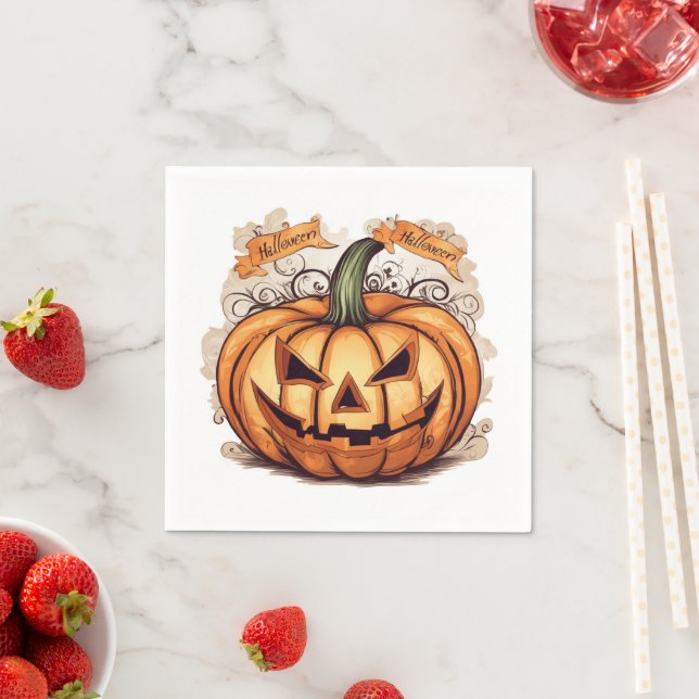 Halloween: Great pumpkin Napkin (Insitu)
