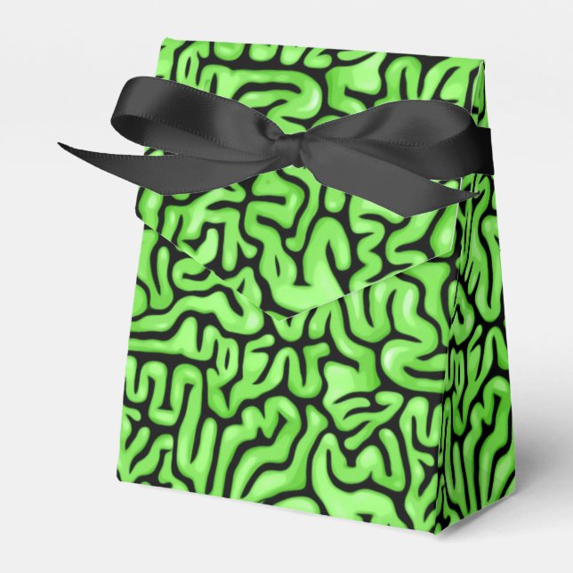 Halloween Green Brains  Favour Box (Front Side)