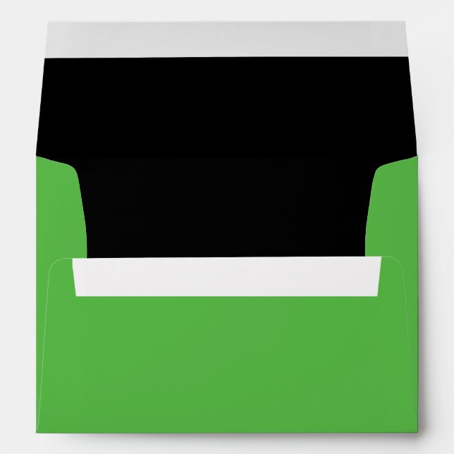 Halloween Green Frankenstein Invitation Envelope (Back (Bottom))