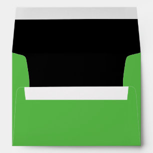 Halloween Green Frankenstein Invitation Envelope