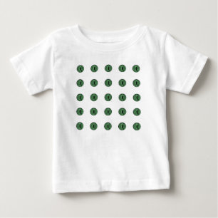 Halloween Green Polka Dot Eyes Baby T-Shirt
