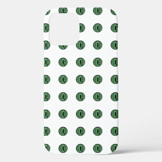 Halloween Green Polka Dot Eyes Case-Mate iPhone Case (Back)