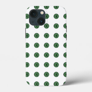Halloween Green Polka Dot Eyes iPhone 13 Mini Case