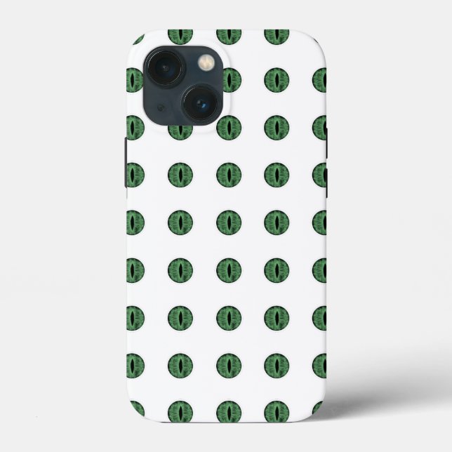 Halloween Green Polka Dot Eyes Case-Mate iPhone Case (Back)