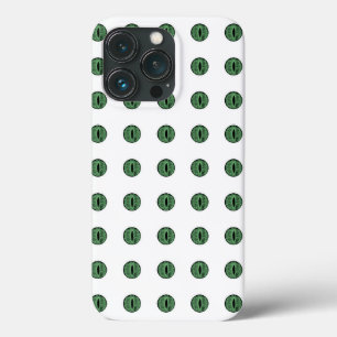 Halloween Green Polka Dot Eyes iPhone 13 Pro Case