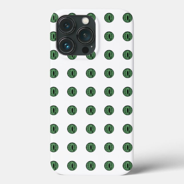 Halloween Green Polka Dot Eyes Case-Mate iPhone Case (Back)