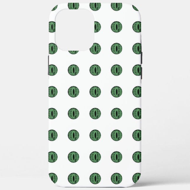 Halloween Green Polka Dot Eyes Case-Mate iPhone Case (Back)