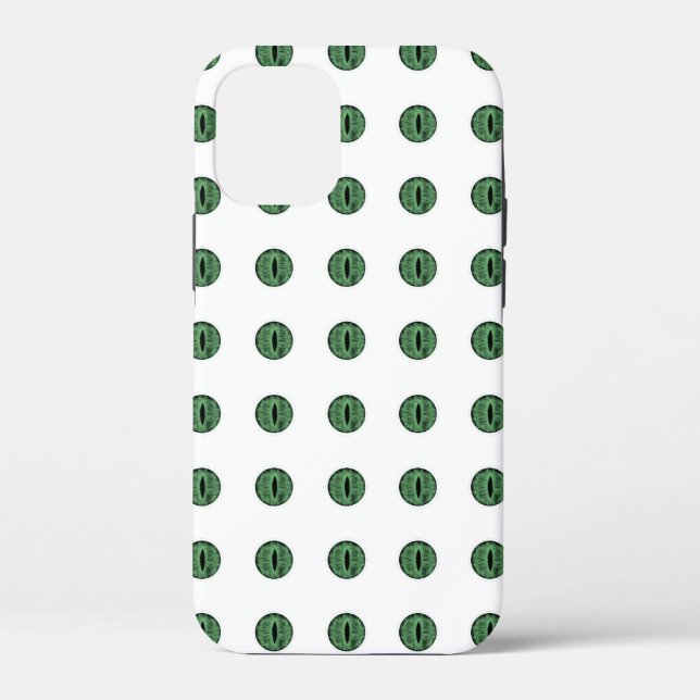Halloween Green Polka Dot Eyes Case-Mate iPhone Case (Back)