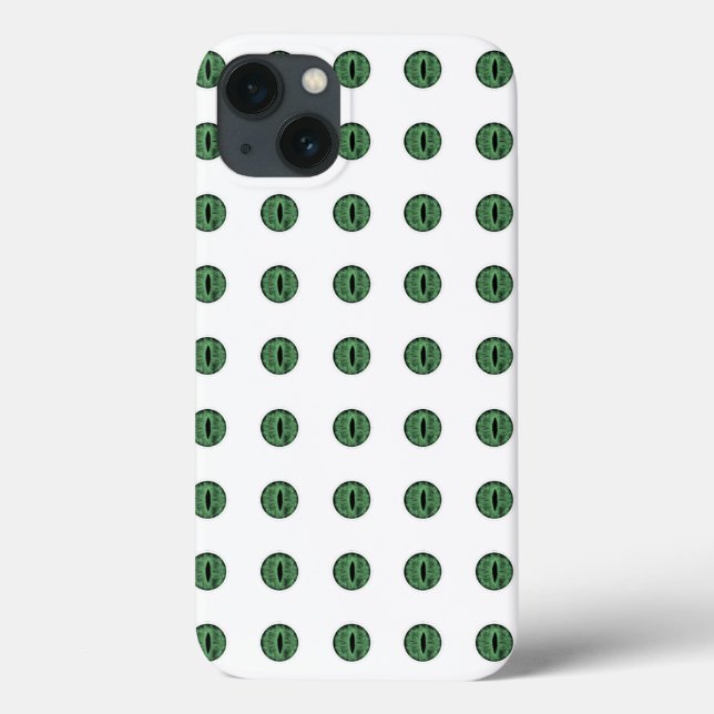 Halloween Green Polka Dot Eyes Case-Mate iPhone Case (Back)