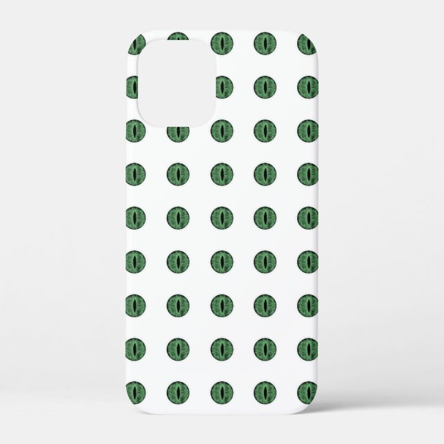 Halloween Green Polka Dot Eyes Case-Mate iPhone Case (Back)
