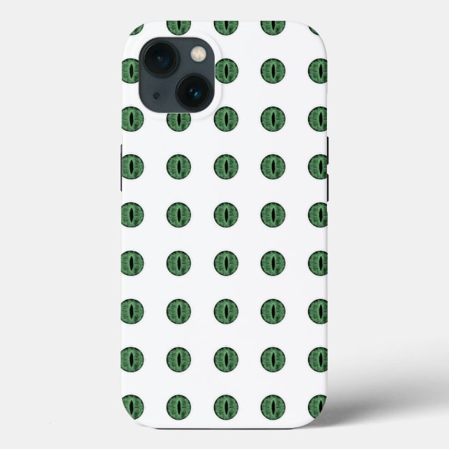 Halloween Green Polka Dot Eyes Case-Mate iPhone Case (Back)