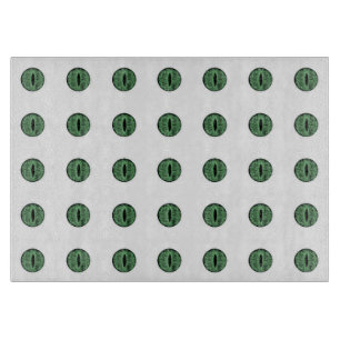 Halloween Green Polka Dot Eyes Cutting Board