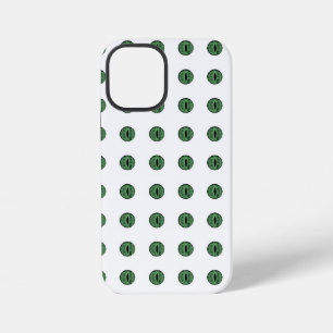 Halloween Green Polka Dot Eyes iPhone 12 Mini Case