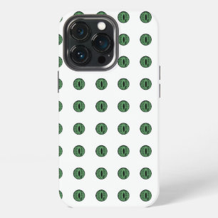 Halloween Green Polka Dot Eyes iPhone 13 Pro Case