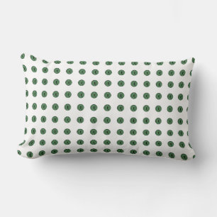 Halloween Green Polka Dot Eyes Lumbar Cushion