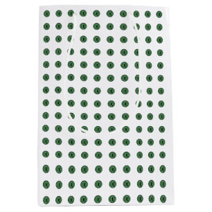 Halloween Green Polka Dot Eyes Medium Gift Bag