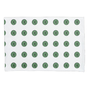Halloween Green Polka Dot Eyes Pillowcase