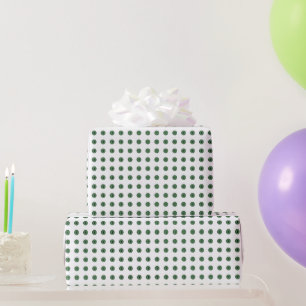 Halloween Green Polka Dot Eyes Wrapping Paper