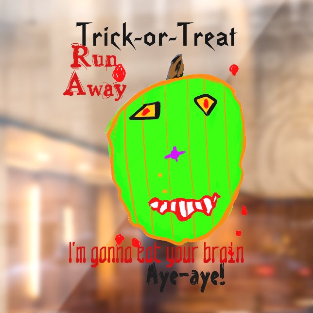 Halloween Green Pumpkin Zombie  (Sheet 2)