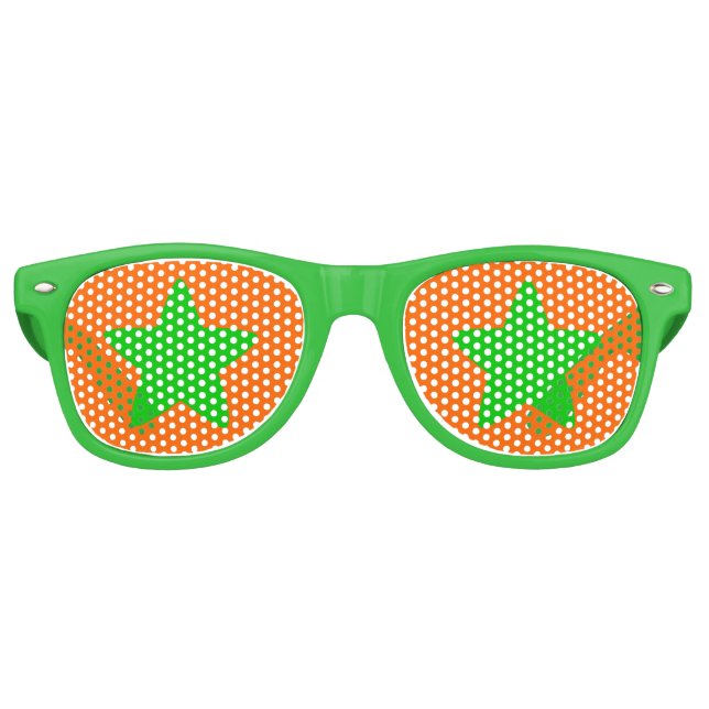 Halloween Green Star Party Shades (Front)