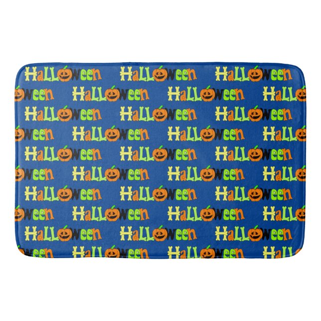 Halloween Greeting Bath Mat (Front)