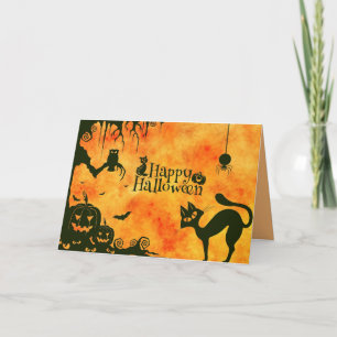Halloween greeting card