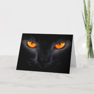 Halloween Greeting Card/Black Cat Card