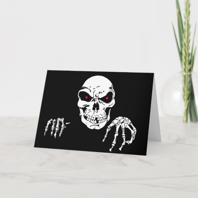 Halloween Greeting Card/Skeleton Card (Front)