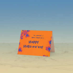 Halloween Greeting Card w/ Fractal Borders