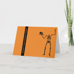 Halloween Greeting Card with Magical Skull's