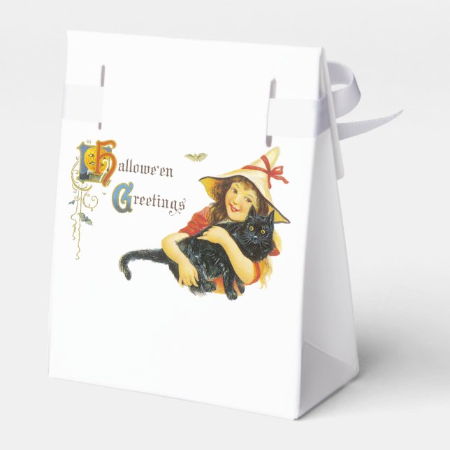 Hallowe'en Greeting Favour Box (Back Side)
