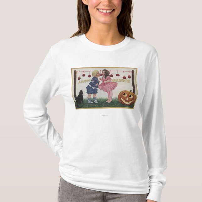 Halloween GreetingApples on String T-Shirt (Front)