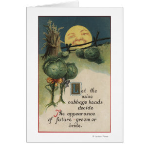 Halloween GreetingCabbage Anthropomorphism