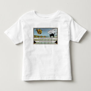 Halloween GreetingCat on Fence Toddler T-Shirt