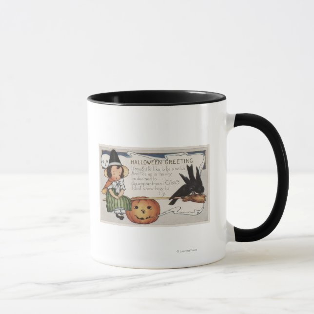 Halloween GreetingCrows Mug (Right)