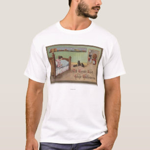 Halloween GreetingKid in Bed T-Shirt