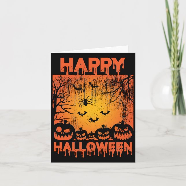 Halloween Greetings Card (Front)