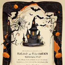 Halloween Greetings Card