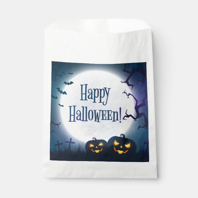 Halloween Greetings Favour Bag (Front)