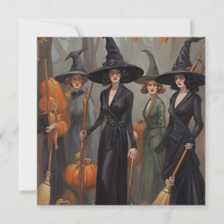 Halloween Greetings from Your Local Witches Coven Thank You Card